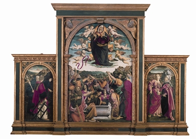 Assunzione della Madonna, San Lorenzo, San Benedetto, Santa Maria Maddalena e Santa Scolastica/ altri